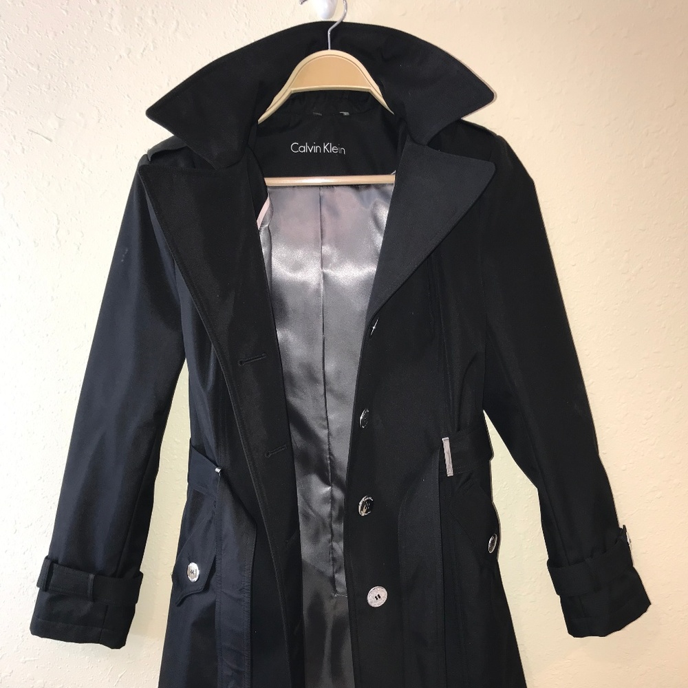Hooded Calvin Klein Women's Trench Coat